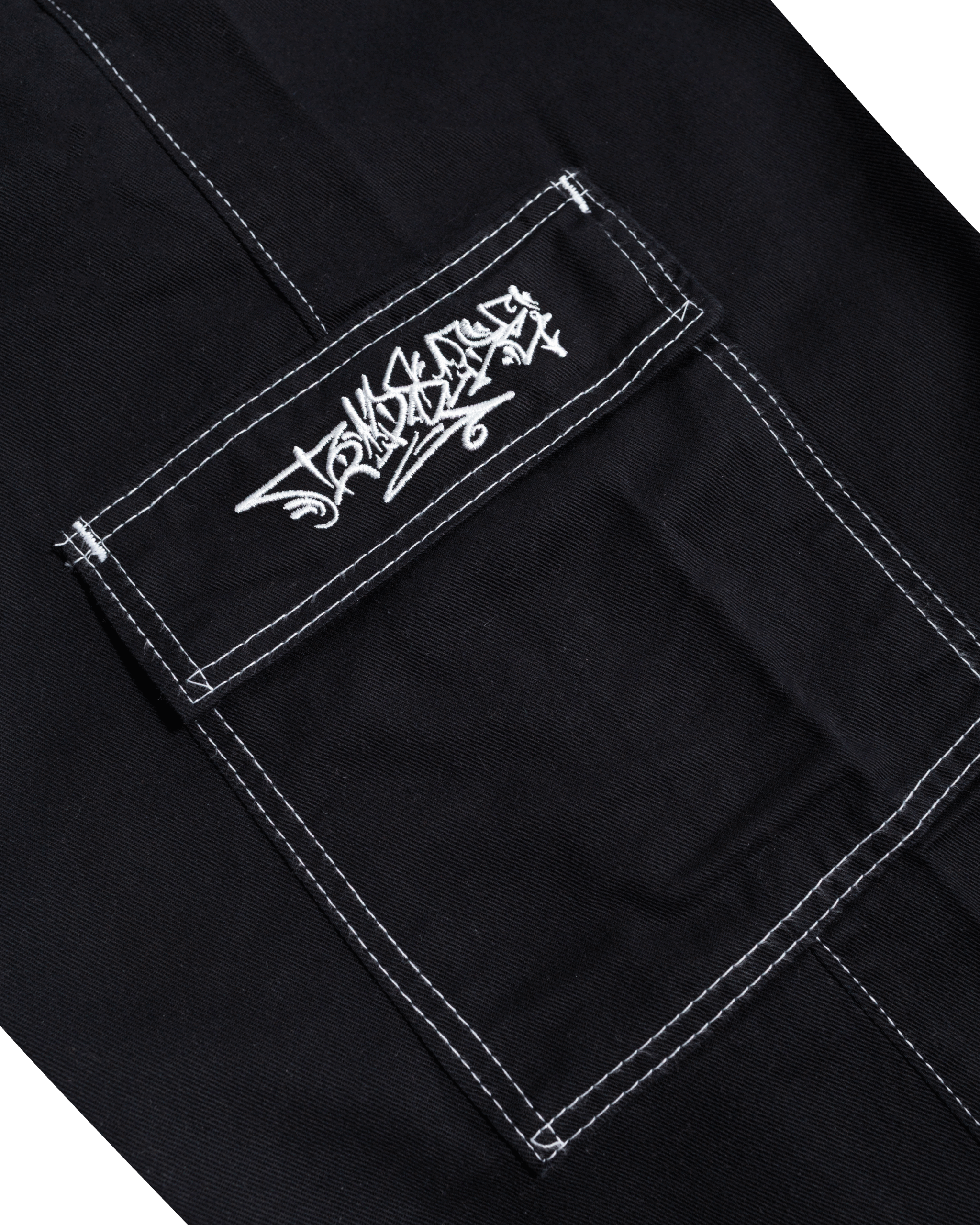 Calça Cargo Sarja pespontada - Imagem 3