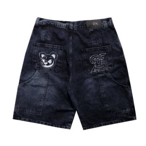 Bermuda Jeans Tripside Logo Bordado – Azul Escuro