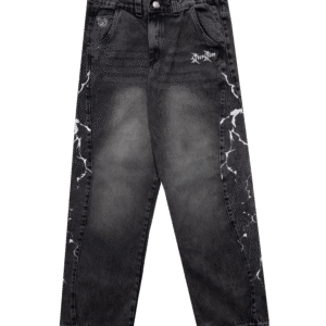Calça Baggy Recorte Com Silk